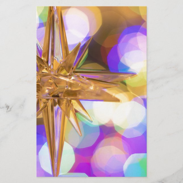Star Glitzer Briefpapier (Vorderseite)