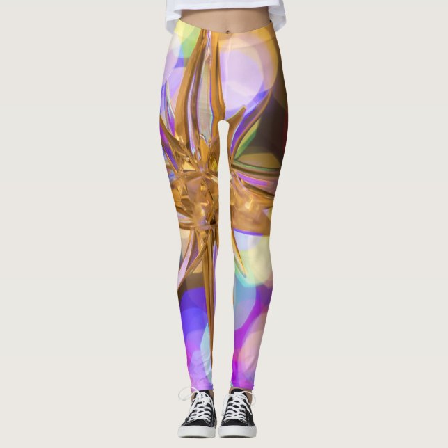 Star Glitzer Leggings (Vorderseite)