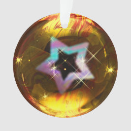 Star Gold Blase Weihnachtsdekoration Ornament