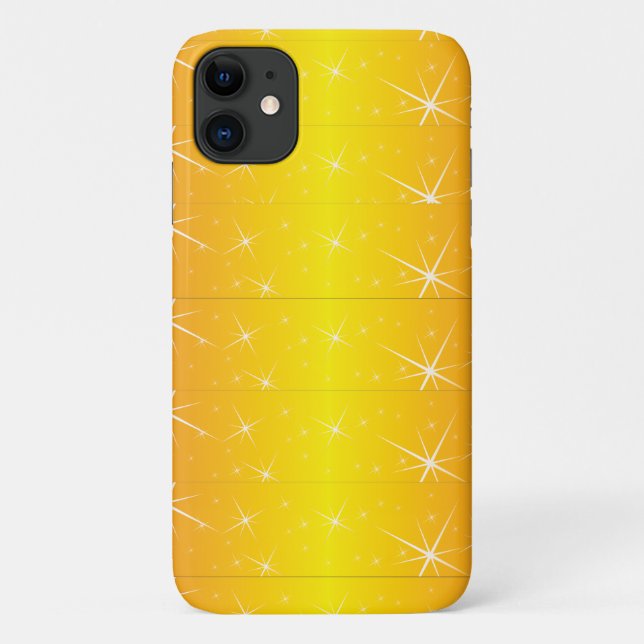 Star Gold Muster Case-Mate iPhone Hülle (Rückseite)