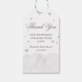 Star Gray Baby Shower Vielen Dank für Ihre Geschen Geschenkanhänger