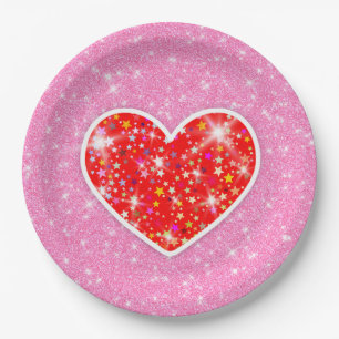 Star Heart Pappteller