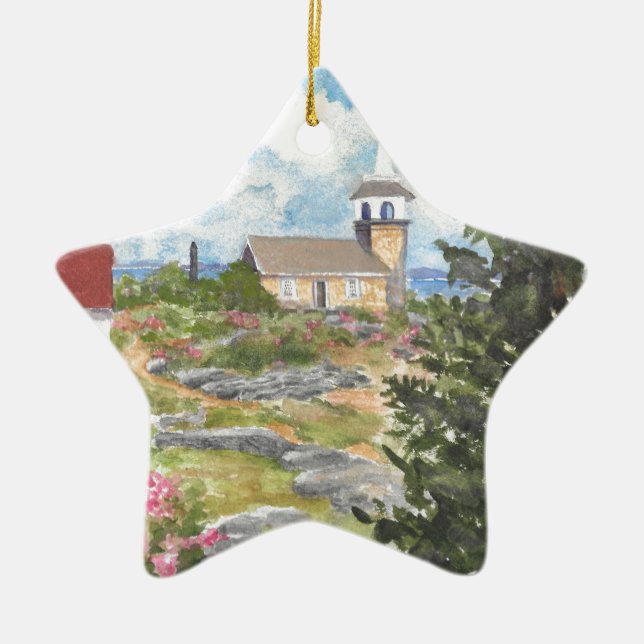 Star Island Inseln Shoals NH Star Ornament (Vorne)