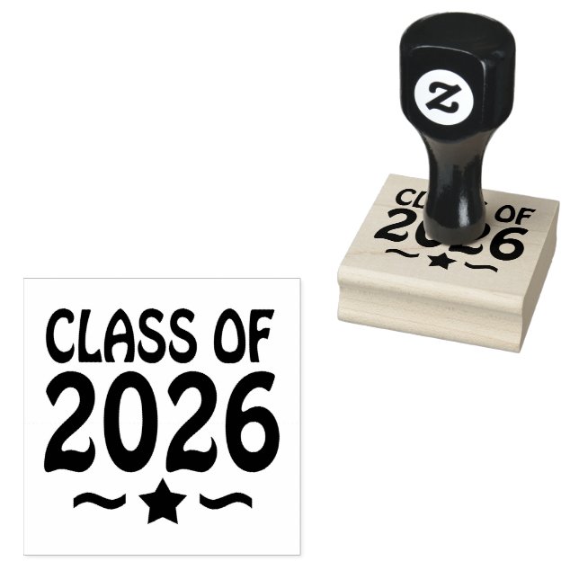 Star-Klasse des Abschlusses 2026 Gummistempel (Stempel)
