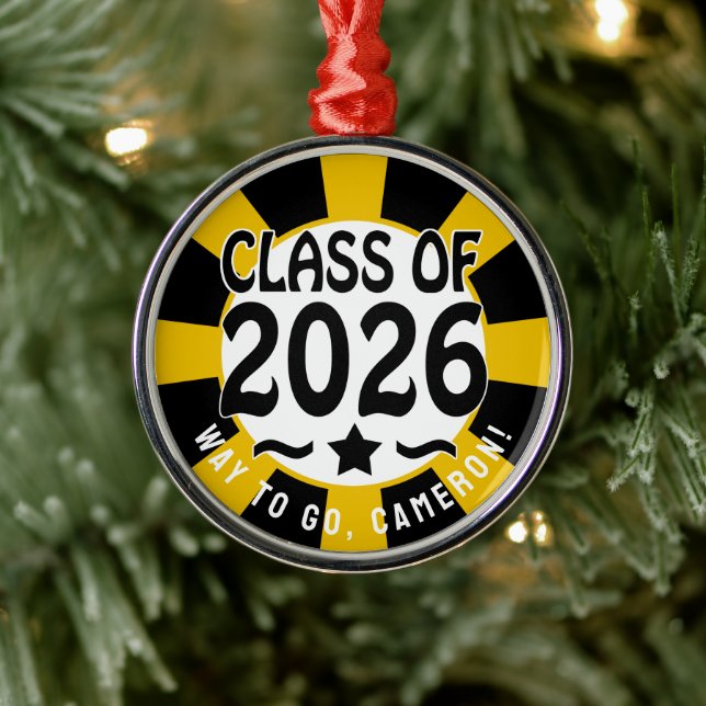 Star-Klasse des Abschlusses 2026 Ornament Aus Metall (Baum)