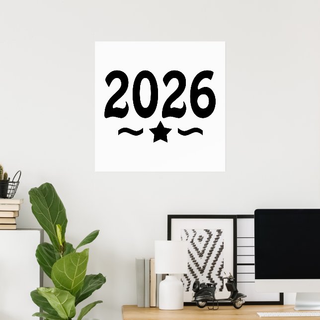 Star-Klasse des Abschlusses 2026 Poster (Heimbüro)