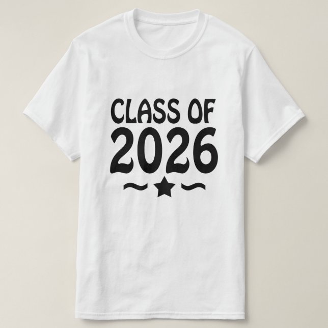 Star-Klasse des Abschlusses 2026 T-Shirt (Design vorne)