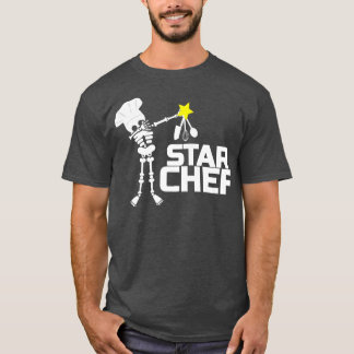 Star Koch Cook Skeleton Stars Küche Geschenk T-Shirt
