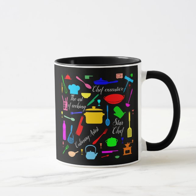 Star Koch lustig, elegant, einzigartig, individuel Tasse (Rechts)