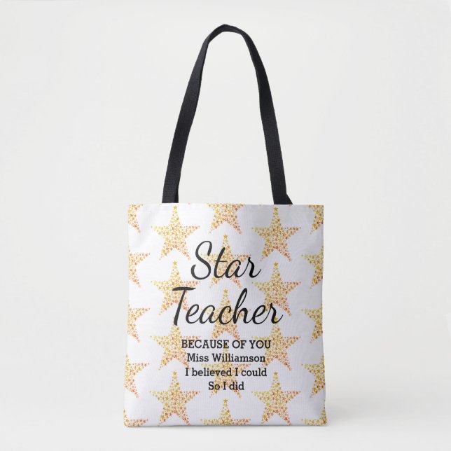 STAR-LEHRER glaubten, ich könnte eine individuelle Tasche (Vorderseite)