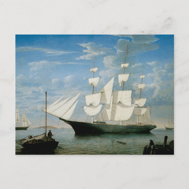 Star Light in Boston Harbour Postkarte (Vorderseite)