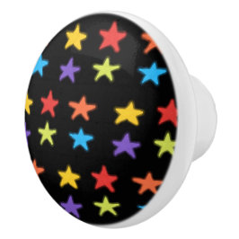 Star Light Keramik Knob (Multi & Black) Keramikknauf