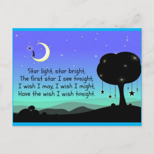 Star Light, Star Bright Postkarte