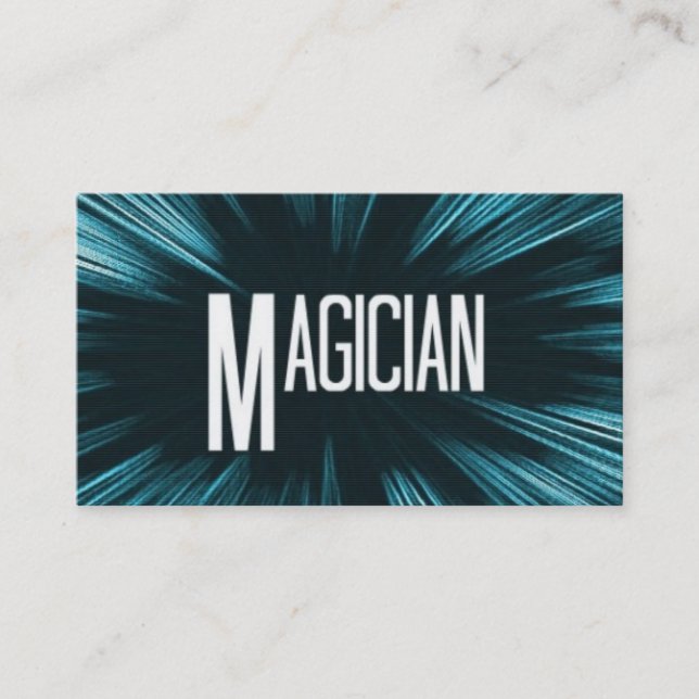Star Magician Business Card Visitenkarte (Vorderseite)