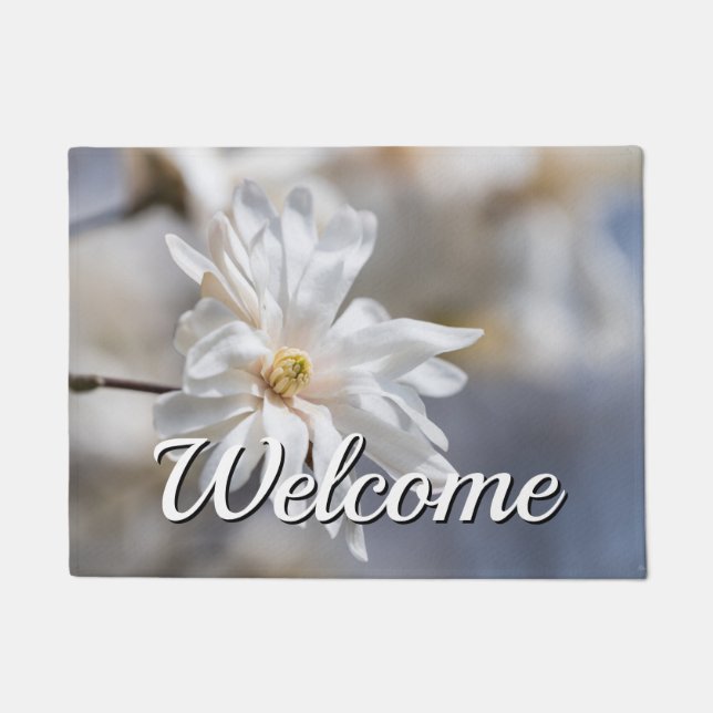 Star Magnolia Bloom Begrüßungstor Fußmatte (Vorderseite)