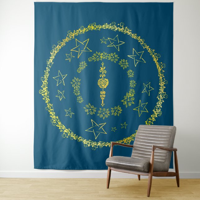 Star Mandala - Tapestry Wandteppich (Beispiel)