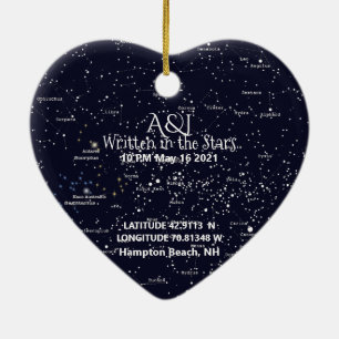 Star Map and Foto Ornament