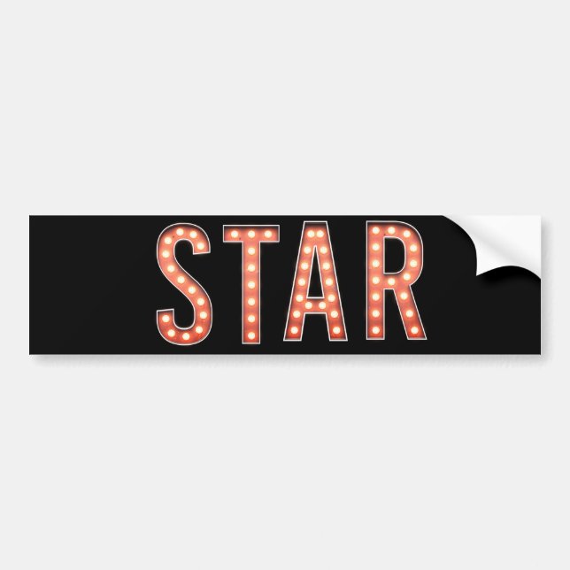 STAR Marquee Lights Autoaufkleber (Vorne)