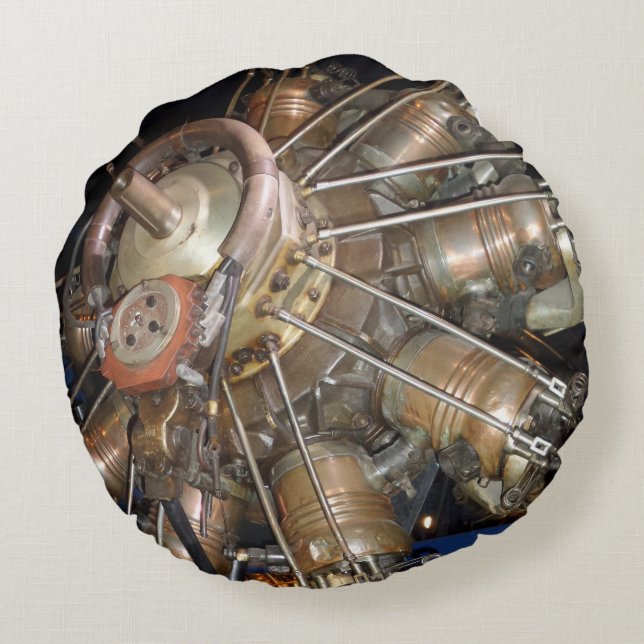 Star Motor Round Pillow Rundes Kissen (Rückseite)