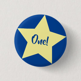 Star Niedlich Kid's Birthday Party Space Button