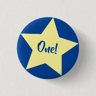 Star Niedlich Kid's Birthday Party Space Button