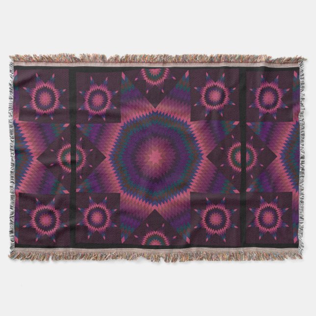 Star of Bethlehem Quilt berries Decke (Vorderseite)
