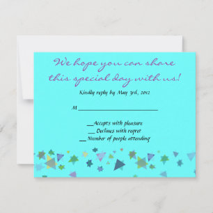 Star of David Faire-part de mariage Bar Mitzvah Ré