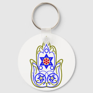 Star Of David Hamsa Hand Of Miriam Schlüsselanhänger