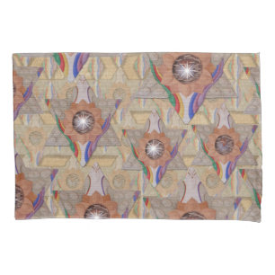 'Star of David' in Leder und Wildleder Kissenbezug