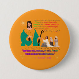 Star of Eternal Hope orange Button