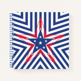 Star of Freedom (Stripe) Notizbuch