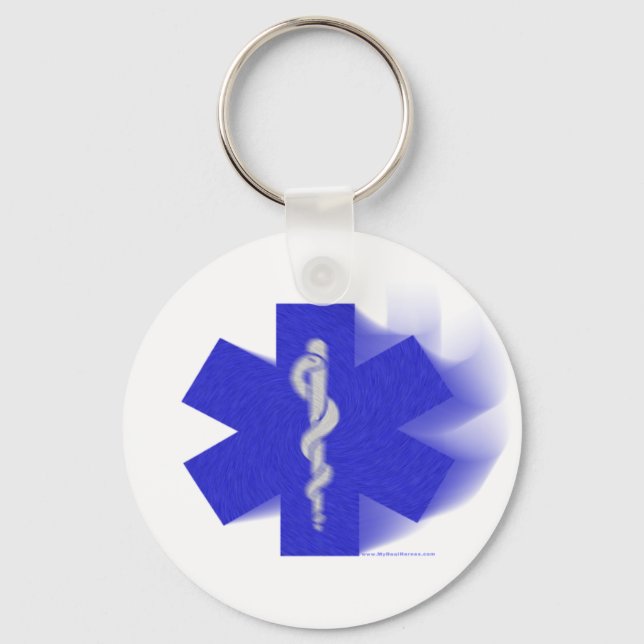 Star of Life Art Geschenk Schlüsselanhänger (Vorderseite)