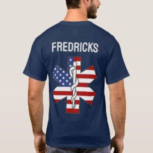 Star of Life Patriotic Ambulance EMT Individuelle T-Shirt