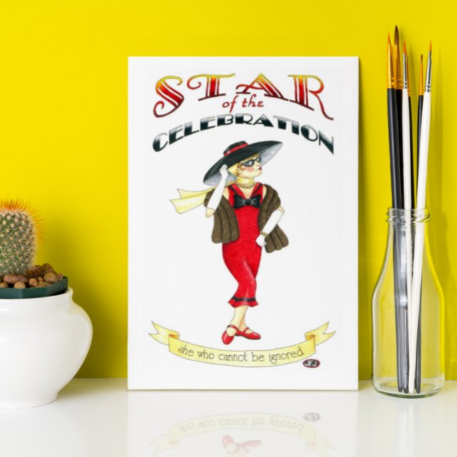 Star of the Celebration Birthday Card Karte (Von Creator hochgeladen)