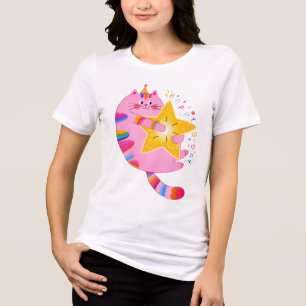 Star of the Purrty: B-Day Edition 🎂 ✨ Tri-Blend Shirt