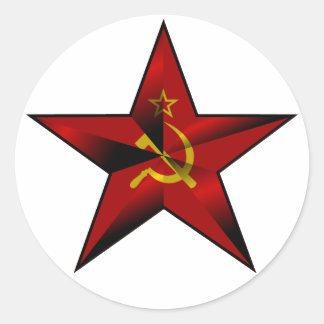 Star_of_the_Soviet_Union Runder Aufkleber