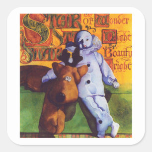 STAR OF WONDER Large Square Stickers