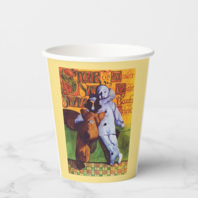 STAR OF WONDER Paper Cups / Gold Pappbecher (Vorderseite)