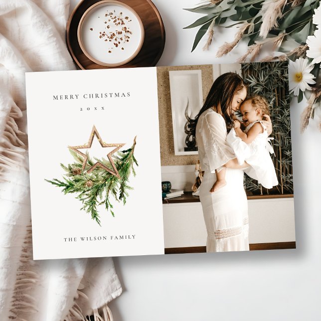 Star Ornament Pine Fauna Foto Frohe Weihnachten (Von Creator hochgeladen)