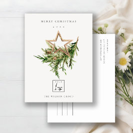 Star Ornament Pine Fauna Logo Frohe Weihnachten