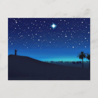 Star Over Bethlehem Postcard Postkarte