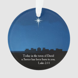 Star over Bethlehem - symbol of the birth of Jesus Ornament