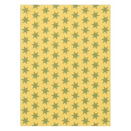 Star Pattern Trending Colors Gold Green Yellow Tischdecke