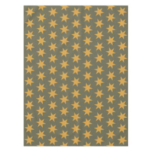 Star Pattern Trending Colors Green Mango Tischdecke