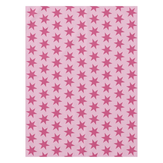 Star Pattern Trending Colors Lilac Pink Maroon Tischdecke (Vorderseite)