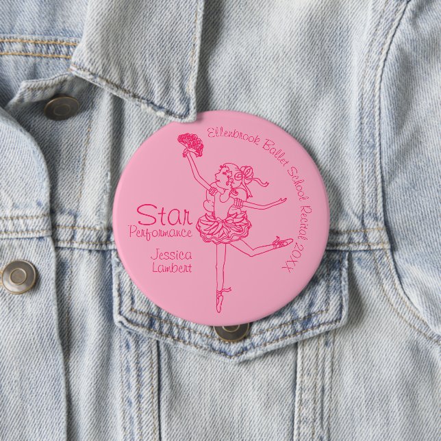 Star Performance Ballerina Rosa Kontur Award Button (Beispiel)