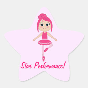 Star Performance Dance und Ballett Stern-Aufkleber