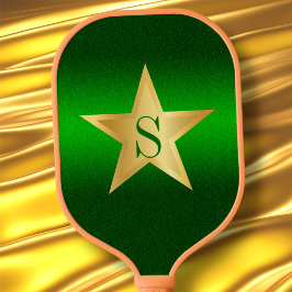 Star Pickleball Star Player Green Custom Monogram Schläger