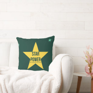 Star Power — 90er Retro-Wurfkissen  Kissen