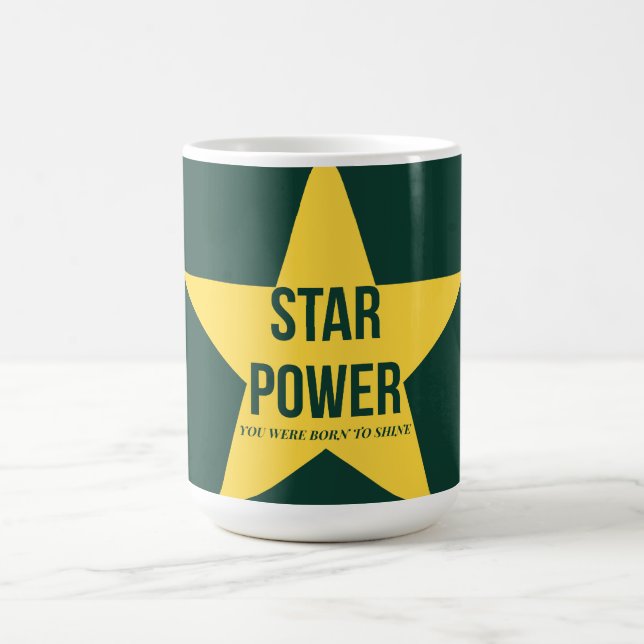 Star Power — 90s Maximalist Mug | Retro Art Kaffeetasse (Mittel)